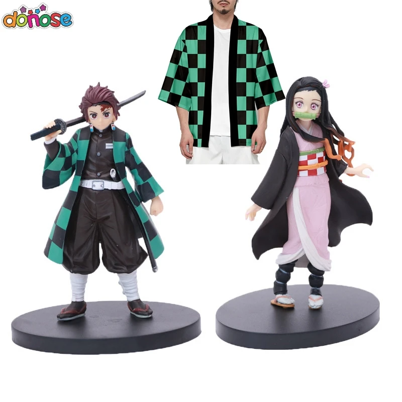 Demon Slayer ПВХ фигурки Tanjirou Nezuko аниме Kimetsu no Yaiba фигурка модель игрушки для