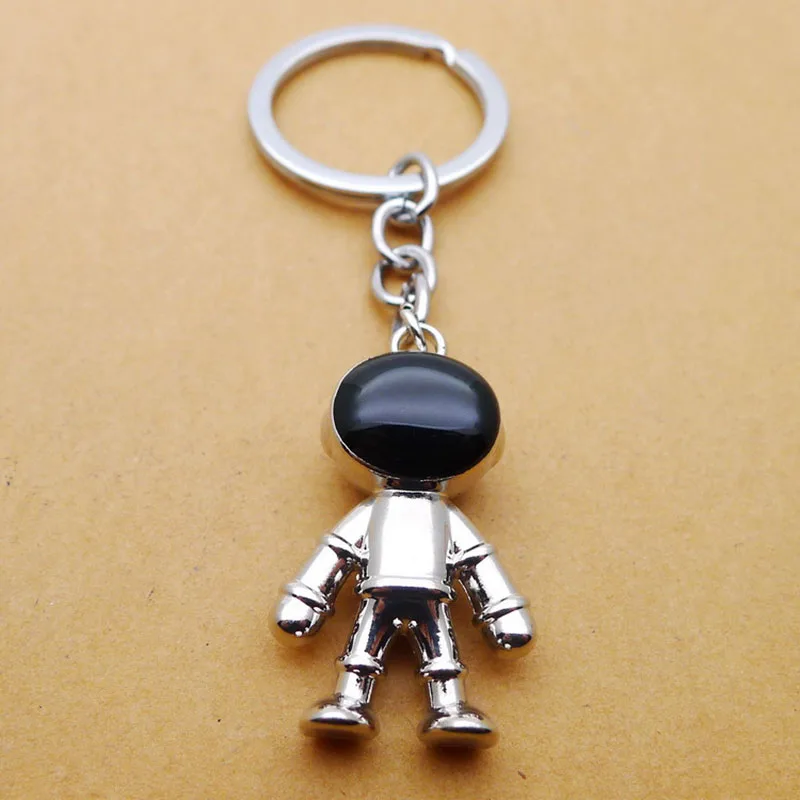 

New Fashion Handmade 3D Astronaut Space Robot Spaceman Keychain Keyring Alloy Gift For Man Friend