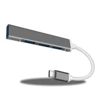 Разветвитель USB Type-C на 4 порта, 3,1 дюйма, USB 2,0