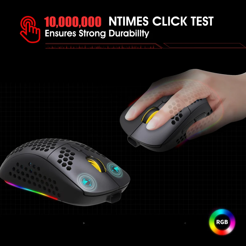 мышь rgb световой беспроводной