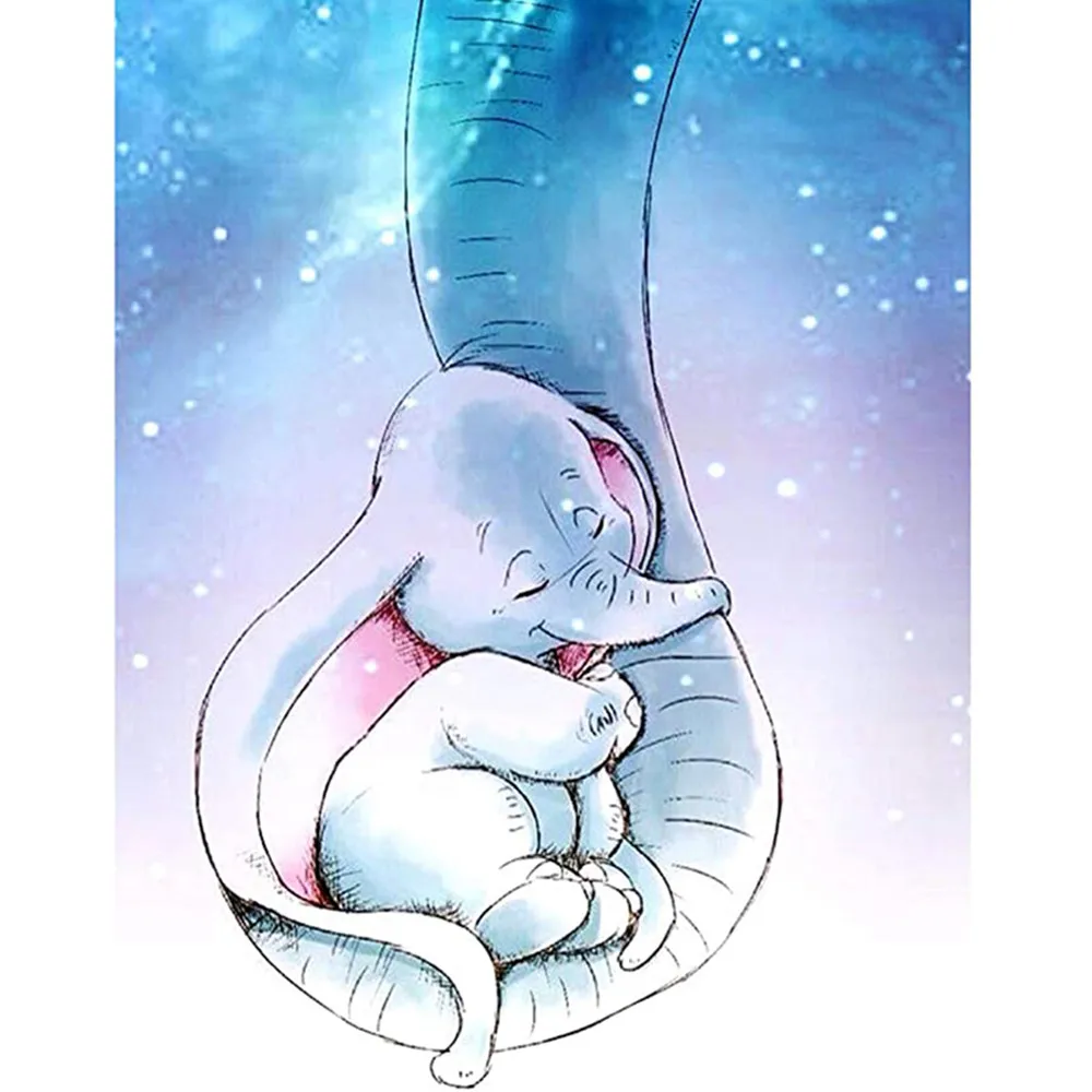 

Алмазная живопись 5D "сделай сам", полная Алмазная вышивка, наборы для вышивки крестиком из Диснея Дамбо, домашнее искусство