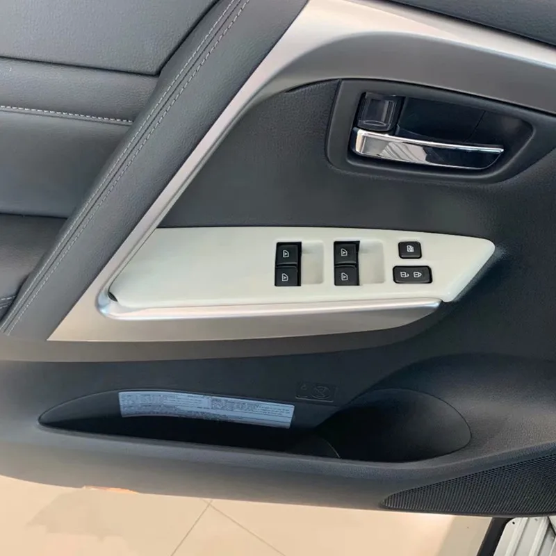 

Auto inner window lift button trim for Pajero sport 2020, ABS,car styling