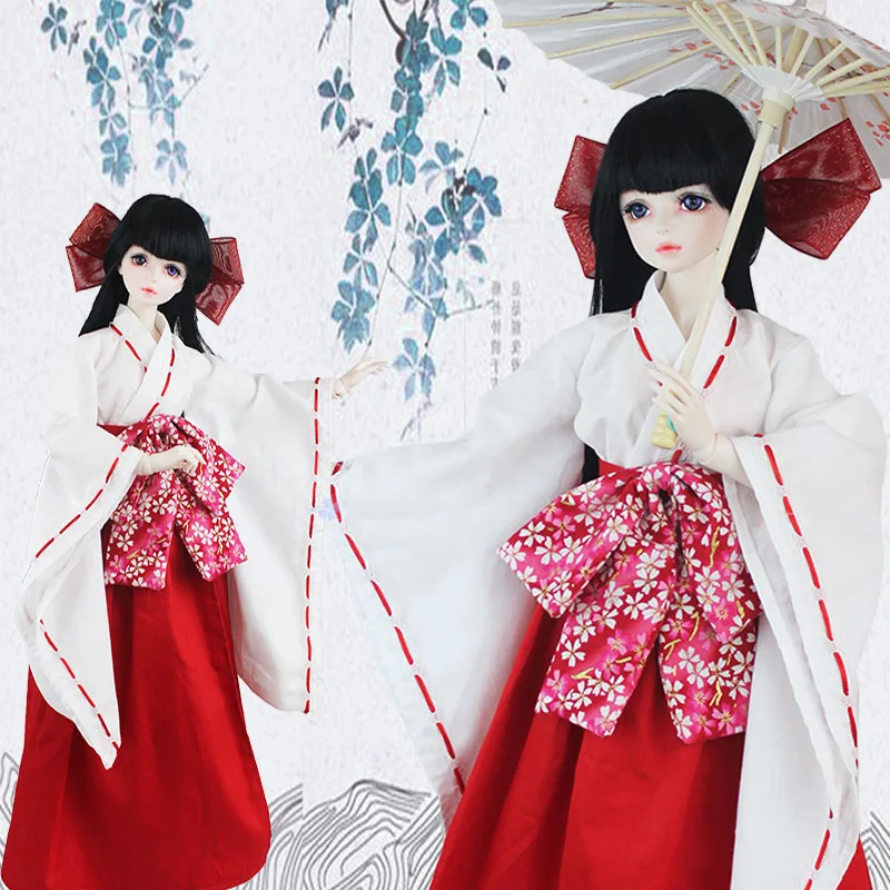 

1/6 1/4 1/3 BJD Doll Clothes Model Inuyasha kimono Japanese Style Kimono Clothes for 12" Figure BJD/SD Doll