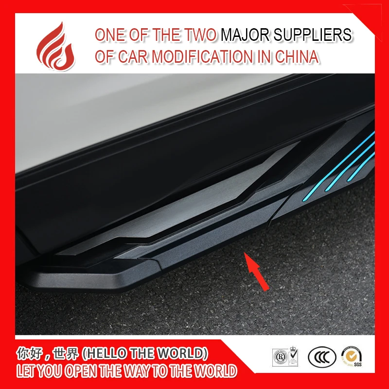 

Высококачественная ABS алюминиевая педаль, боковая педаль, острая граница, крыло, тигр, педаль, модификация для edge EXPLORER kuga, 2019