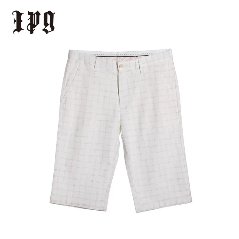 

Ipg 2020 New Men Shorts Fashion Knee Length Trousers Male Slim High Quality Casual Men's Solid Short Pants Breathable Big Size