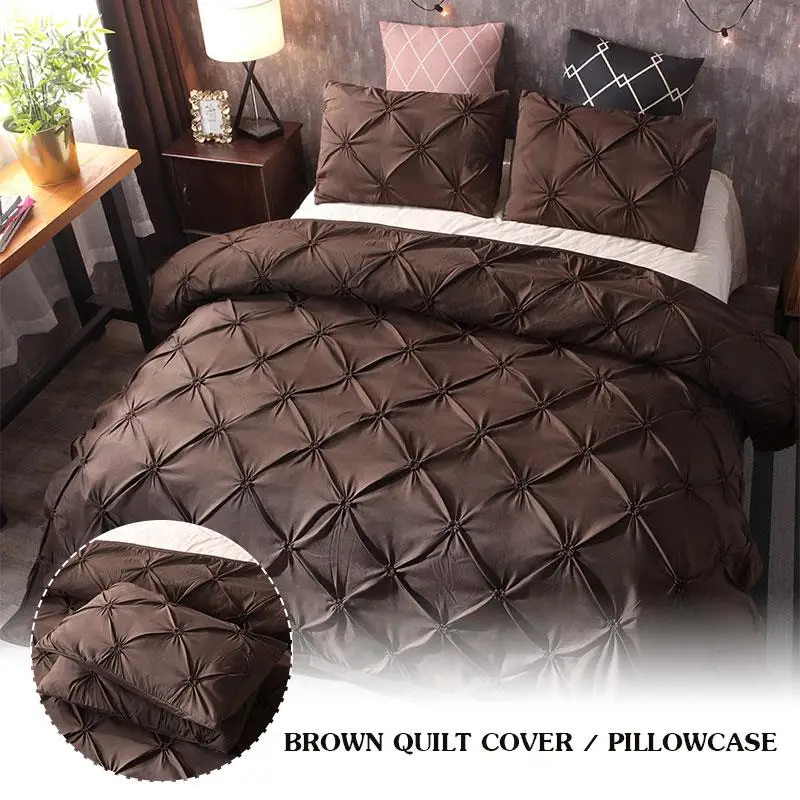 Постельные принадлежности пододеяльник роскошный новый коричневый полиэфирное