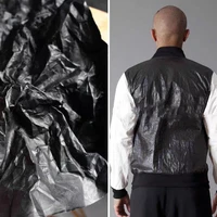 matte black stiff tyvek washing breathe paper waterproof diy modeling design decor bags wallets coat clothing designer fabric
