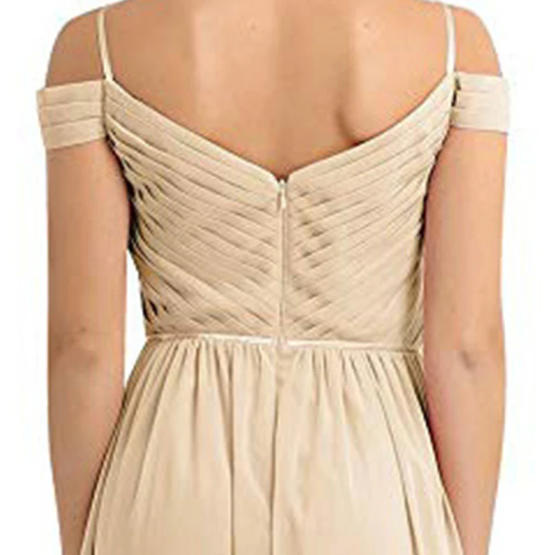 

Chiffon Evening Dress Long Backless Prom Dresses For Women Sleeveless Formal Dress Gown For Evening And Wedding Party