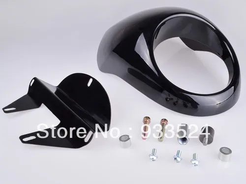 Обтекатель крыло кафе перетащить головной свет маска передний козырек для Harley Dyna