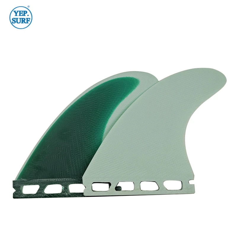 Доска для серфинга Стекловолоконные ласты зеленого цвета одинарные M образные в