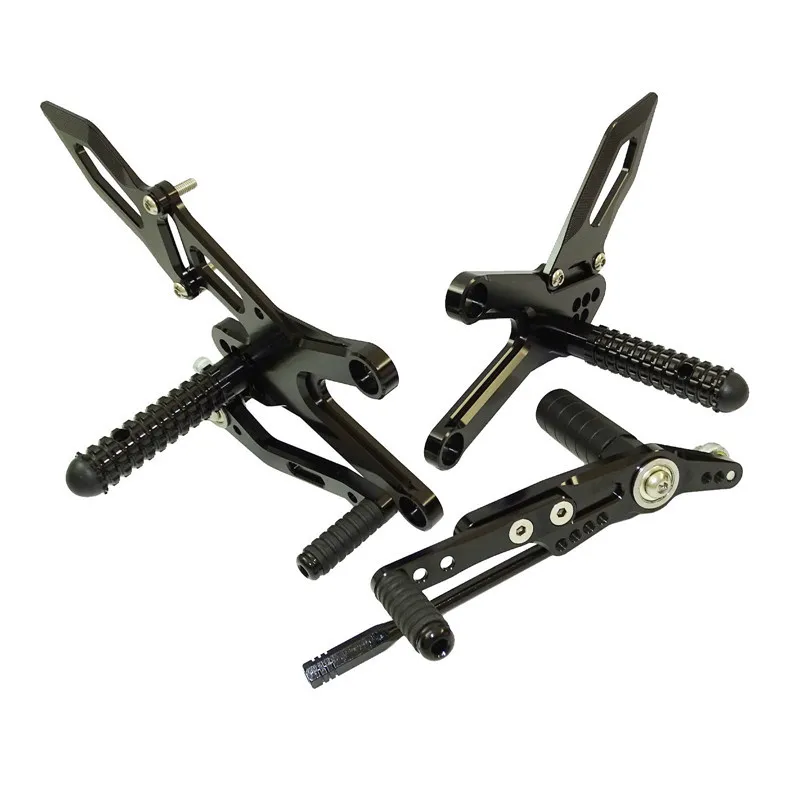 Waase для Yamaha YZF R1 2009 2010 2011 2012 2013 Регулируемый наездник задние комплекты Rearset Подножка для ухода за кожей ног колышки - Цвет: Black