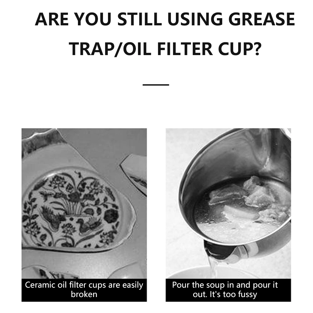 

Oil Colander Strainer Hot Pot Soup Scoop 304 Stainless Steel Oil Filter Spoon Oil Soup Separation Spoon Kitchen Cooking Tools