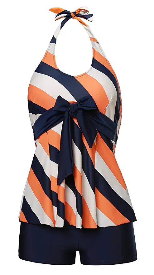 Женский мягкий с высокой талией Тонкий танкини набор купальный