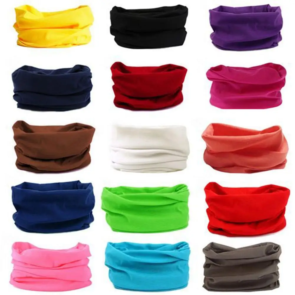 

Candy color Multifunctional Outdoor Sport Magic Scarf Neck Warmer Tube Hiking Cycling Face Head Wrap Cover Bandana Balaclava