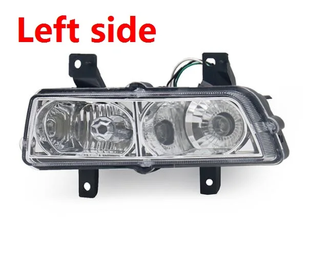 CAPQX для Geely Emgrand 7 EC7 EC718 715 09-12 передний бампер противотуманный светильник противотуманный фонарь ходовой светильник DRL для вождения противотуманный светильник крышка рамы - Цвет: Left side