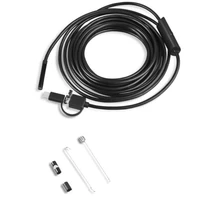 5 5mm type c usb mini endoscope 2m hard cable snake borescope inspection camera for android smartphone pc