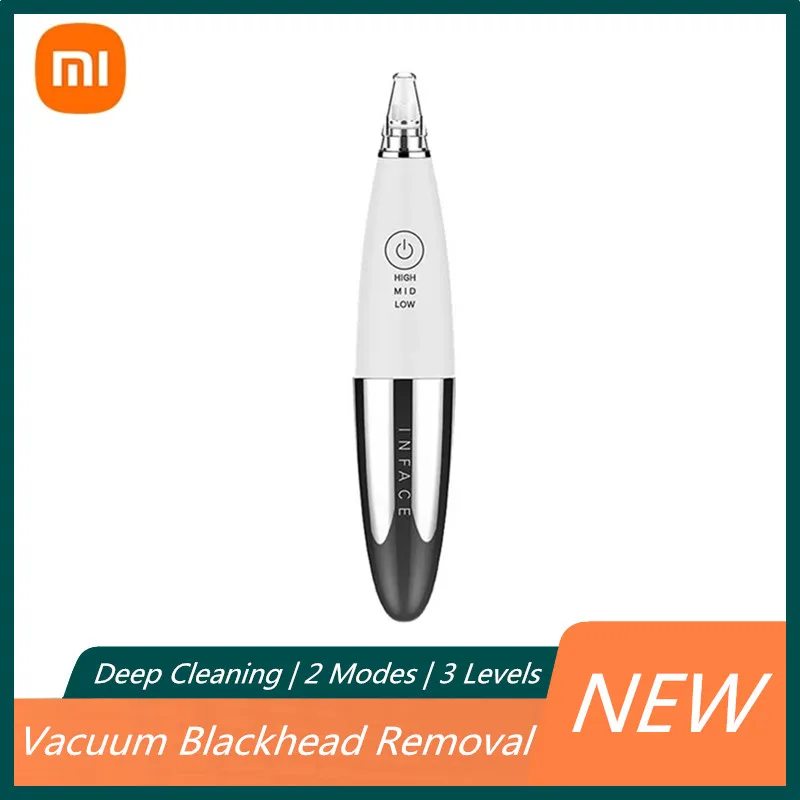 

Xiaomi InFace Electric Blackhead Remover Vacuum Suction Dermabrasion Acne Pore Peeling Face Clean Facial Skin Care Beauty Tools