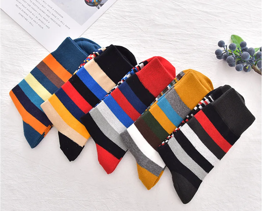 Мужские осенне зимние модные носки европейские и американские индивидуальные