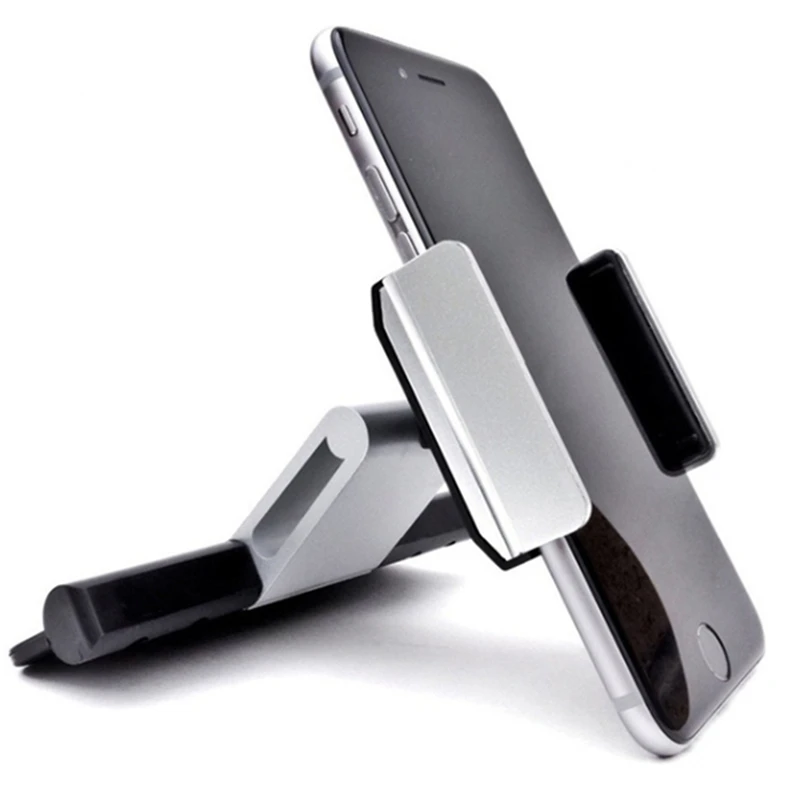 

Aluminum Car CD Slot Mount Cradle Holder Universal Mobile Phone Stand Holder