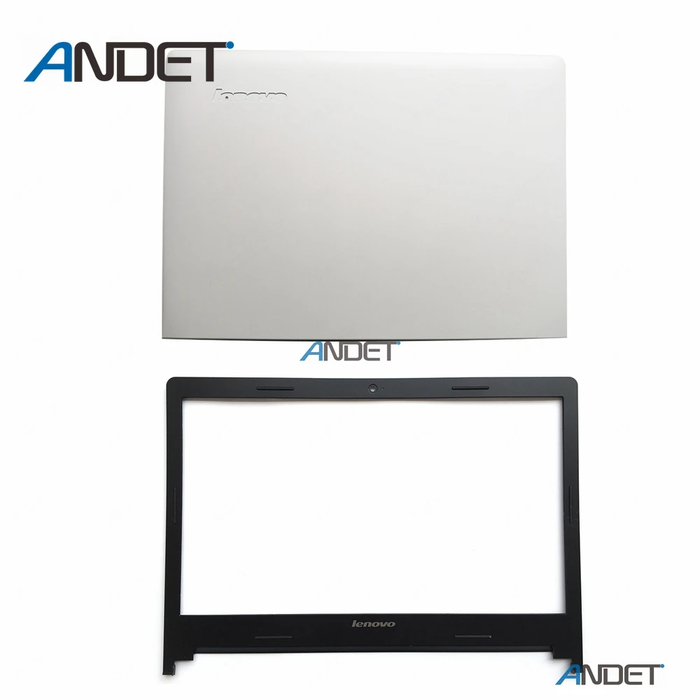 White Black Для lenovo IdeaPad S400 S405 S410 S415 S435 S400u S40-70 M40-35 ЖК задняя крышка+ передняя рамка чехол без прикосновения - Цвет: White Black
