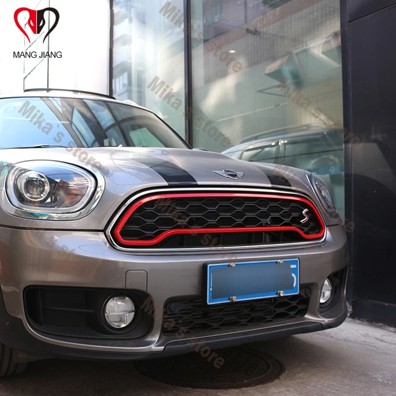 Стайлинг автомобиля уличная передняя решетка радиатора полосатая рамка