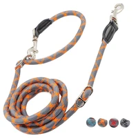 dog leash double head two dog leashes reflective long short pet walking training lead multifunctional 6 ways tied dogs rope