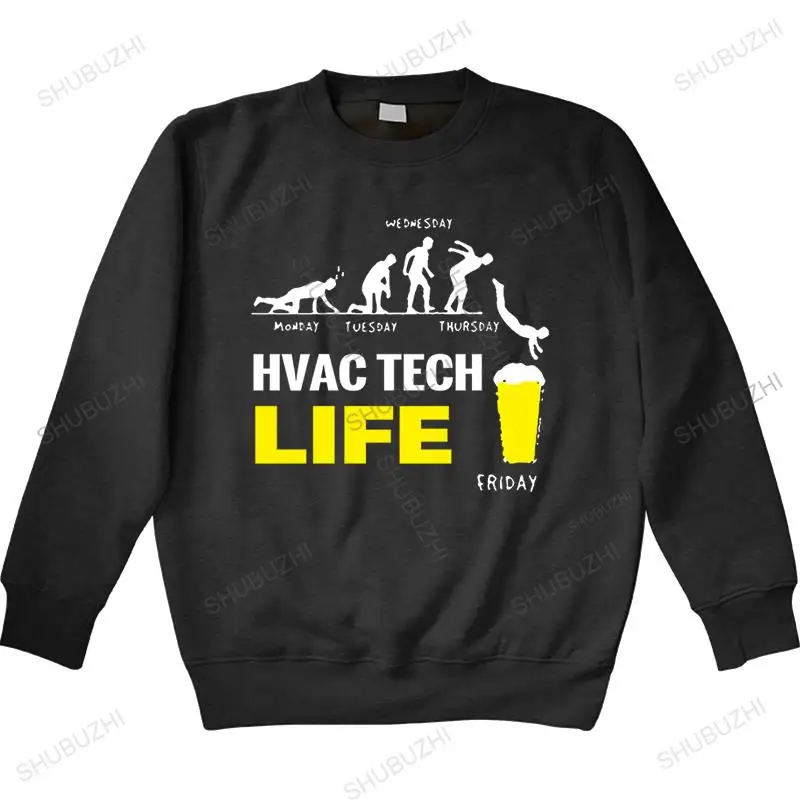 

men autumn sweatshirt black hoody Men Funny hoodie Fashion HVAC Tech Life Beer Cup Version Women unisex sweatshirt men hoodies