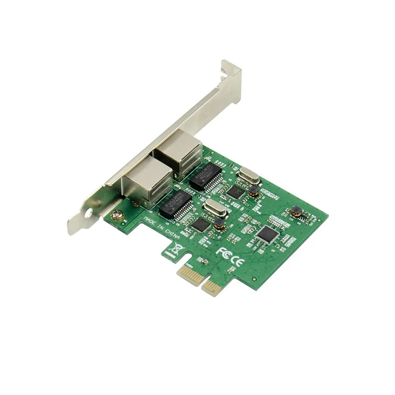 Pcie Rj45 двойной порт PCI-E X1 Gigabit Ethernet Сетевая карта 10/100 Мбит/с LAN адаптер контроллер