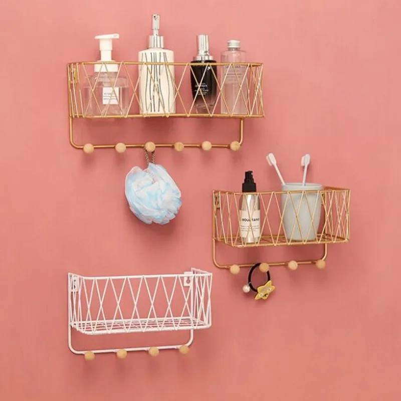 Настенный Железный органайзер крючки для хранения полотенец и ключей украшение