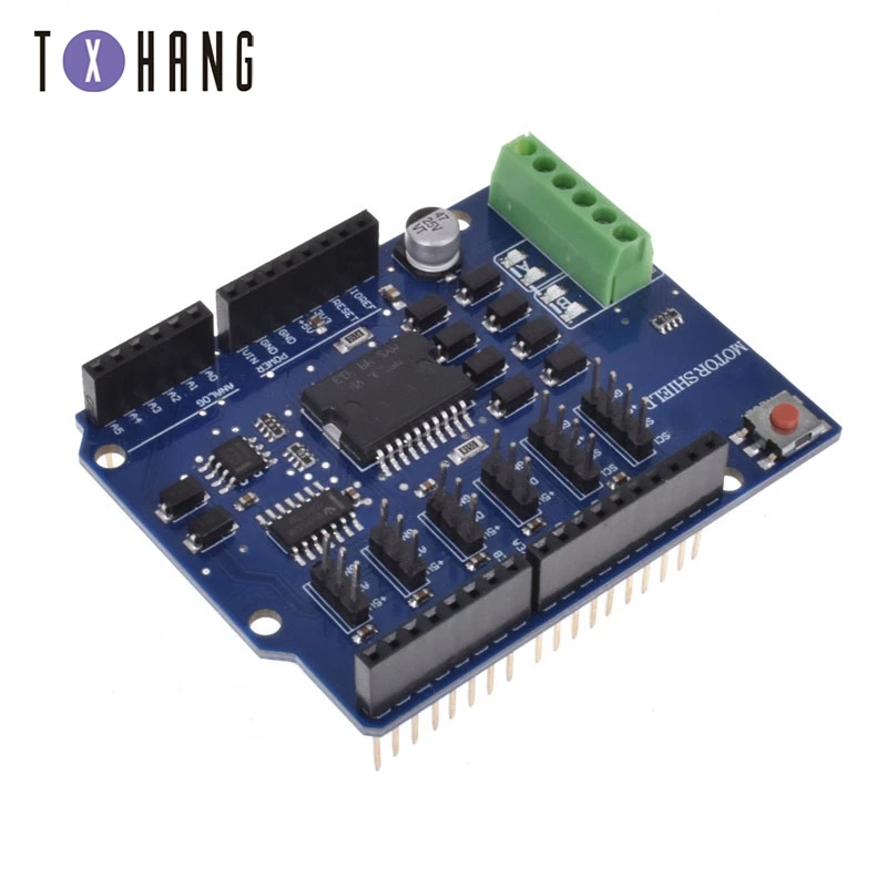 Модуль драйвера двигателя постоянного тока для Arduino uno L298N L298P R3 Щит 5 в 12 В 2 а H Bridge