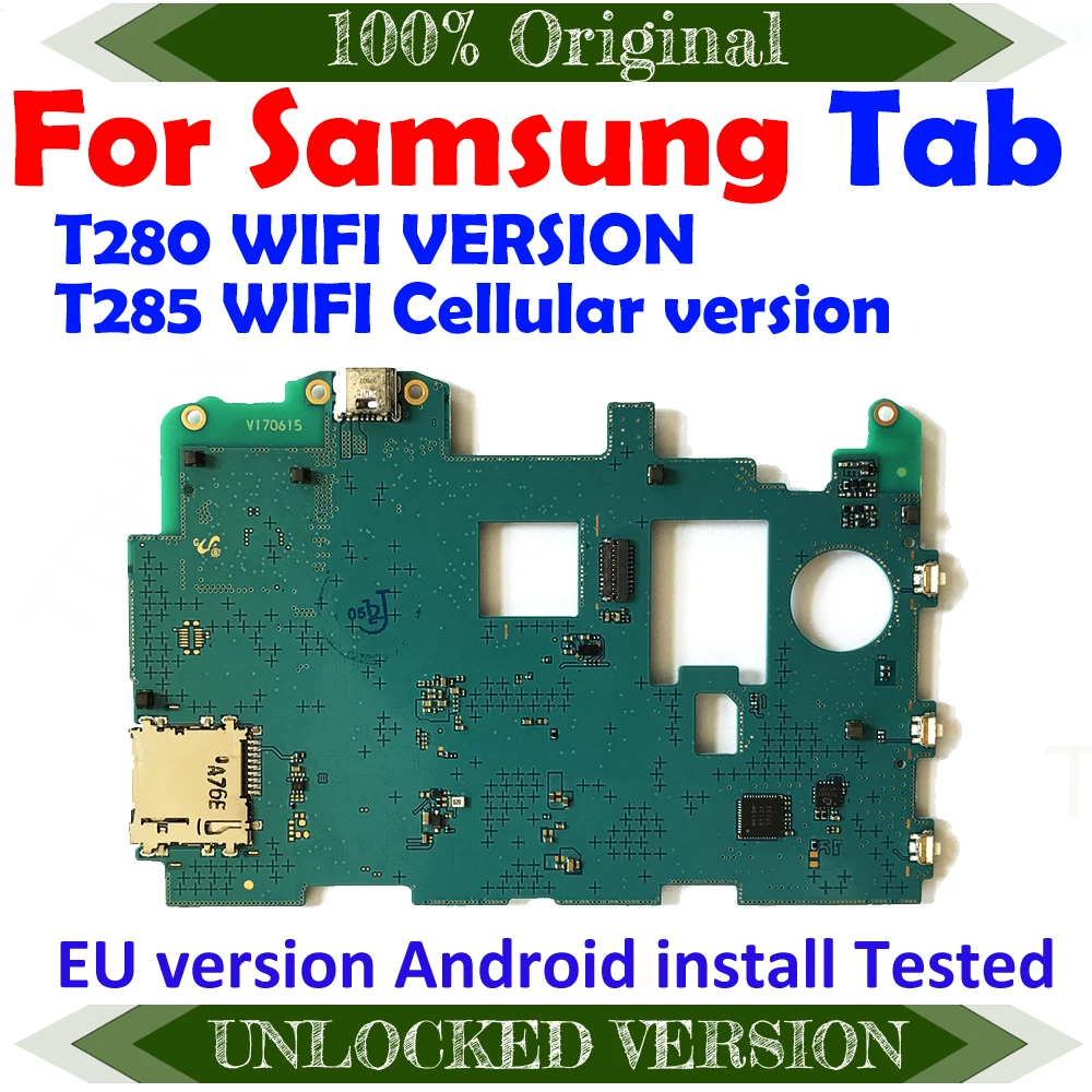 Разблокированная материнская плата 100% оригинал для Samsung Galaxy TAB T280 T285 с хорошей