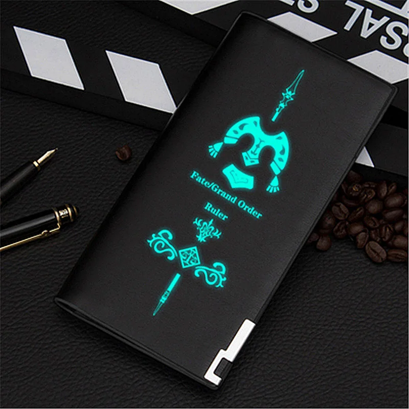 Style7-Long-Luminous Стиль, длинный короткий кошелек, черный кошелек унисекс, кошелек для женщин и мальчиков, подарок, модный кошелек из искусственной кожи, мужской подарок - Цвет: Style7-Long-Luminous