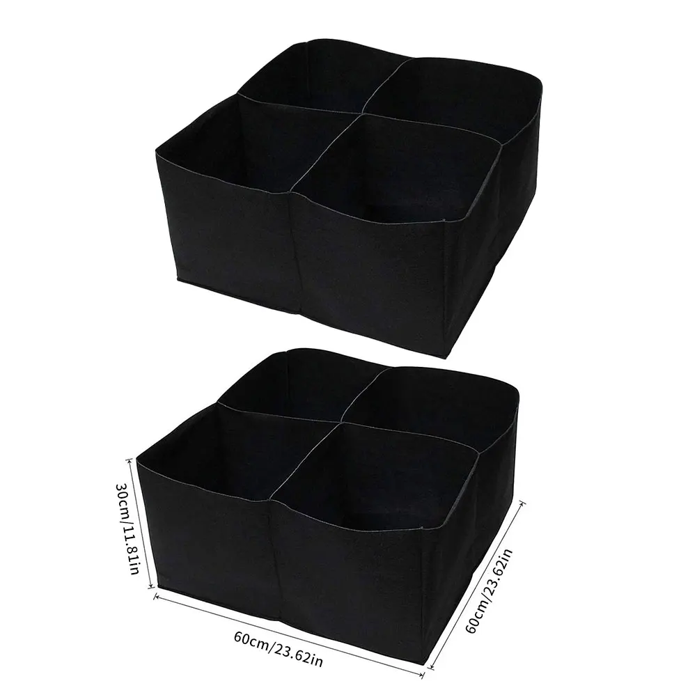 

Garden Planter Bed Thickened Non-Woven Fabric 8 Grids Planting Grow Raised Pots Home Garden Tools For Outdoor Plants 2PCS