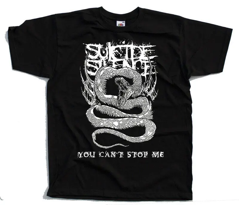 Suicide Silence &quotV1 Deathcore Hernan Эрмида плакат Футболка (черный) S 5XL|Мужские футболки| |