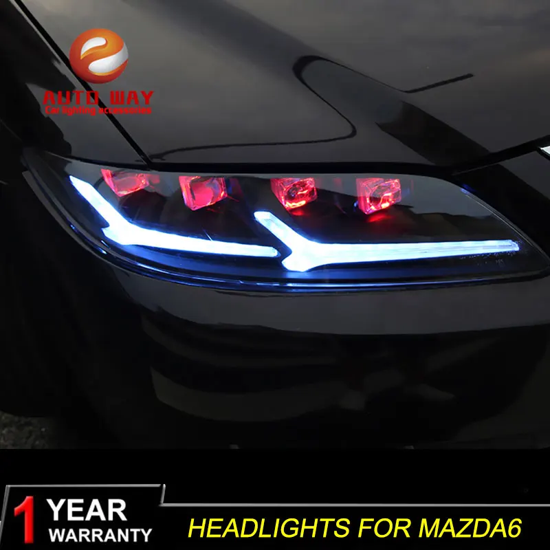 Чехол для лампы стайлинга автомобиля mazda 6 M6 светодиодный светильник s 2003 2015 mazda6
