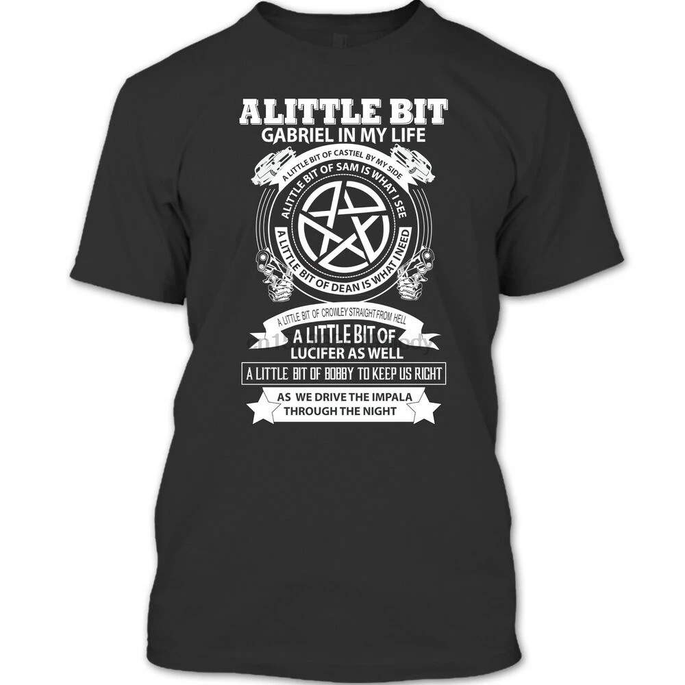 A Little Bit Gabriel In My Life футболка Сверхъестественное винчестер футболка| |