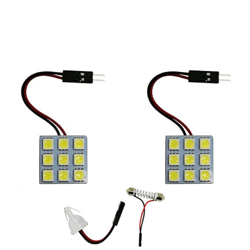 

5Pcs Sample SMD 5050 12V 1.8W 9 Leds LED Lighting Board Pannel Source Beads For Automobile Car Reading/Interior/Trunk/Roof Lamp