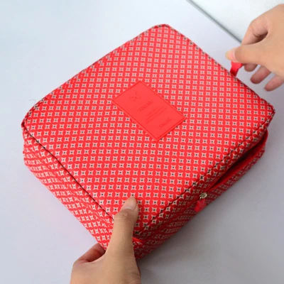 Red star Женская косметичка для макияжа SNUGUG, косметичка для мытья, косметичка, органайзер для макияжа, сумка для хранения, сумка для дорожного набора, многофункциональная женская сумка, чехол - Цвет: Red star