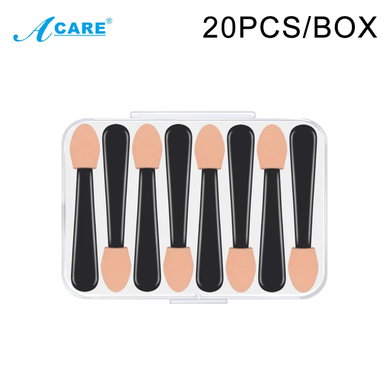 Аппликатор для теней 20 шт. спонж двусторонний принадлежности макияжа