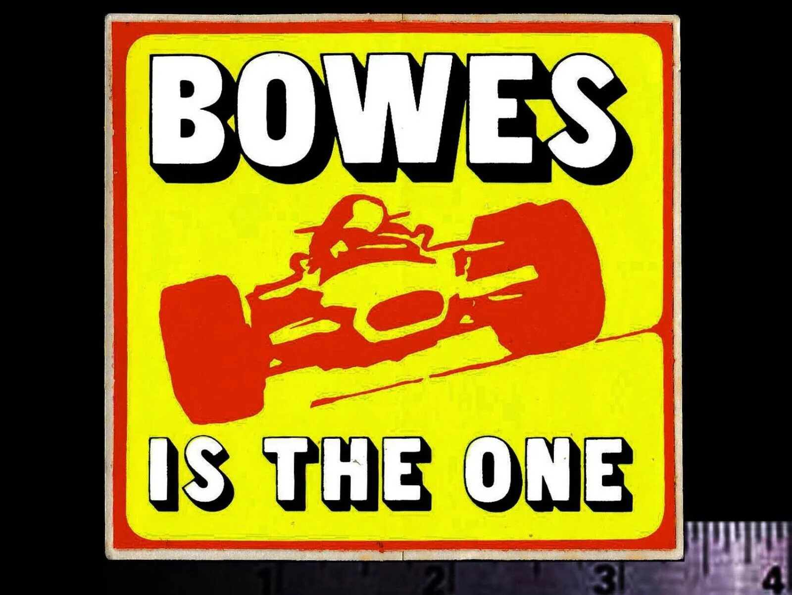 

Для x2 BOWES Is The One-оригинальная винтажная 1960-х годов 70-х годов гоночная наклейка/стикер INDY 500