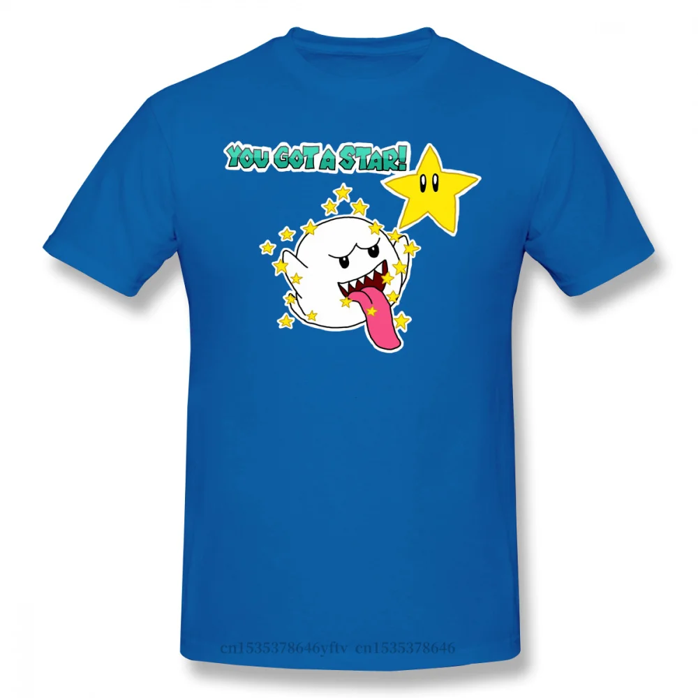 

2021 Leisure Fashion cotton T-shirt Clothing Super Mario Party Luigi Rosalina Dry Bones Game Red Boo Gets A Star Short Sleeve