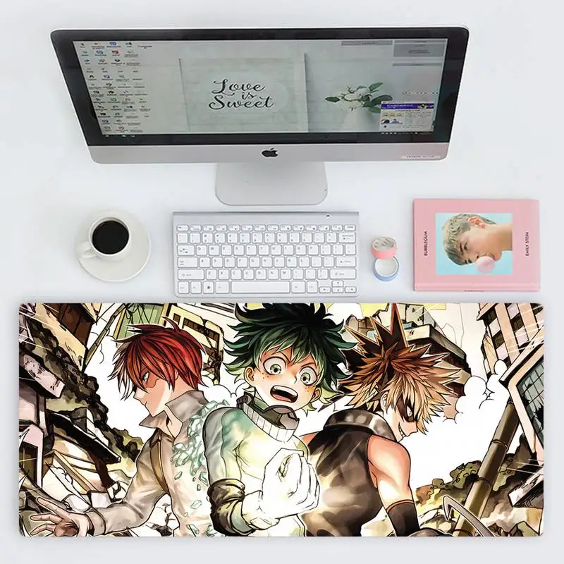 

My Hero Academia Comfort Mouse Mat Gaming Mousepad Desk Table Protect Game Office Work X XL Non-slip Laptop Cushion