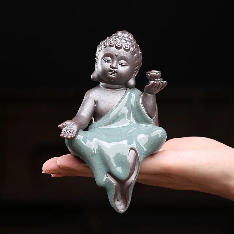 Керамический маленький монах чай питомец креативный рисунок Будды Гуаньинь