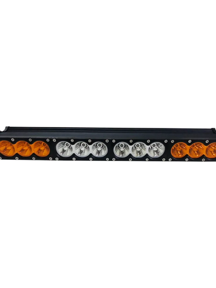 

Led120w Large Single Row Two-color Long Work Light Car Headlight Searchlight Modified Headlights