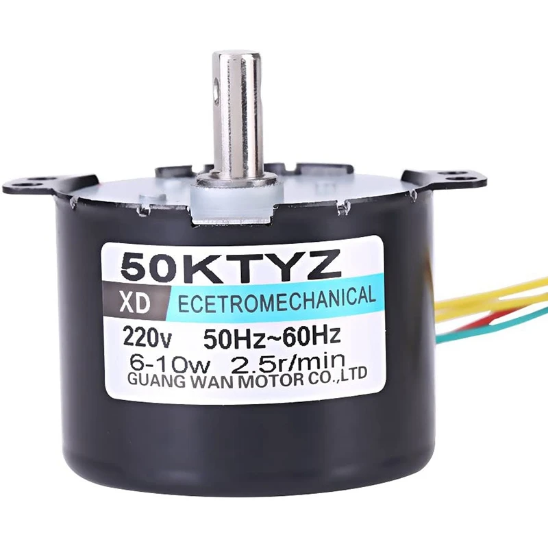 2 шт. 50Ktyz AC220 в 10 Вт 0 5 А об/мин постоянный синхронный двигатель редуктор