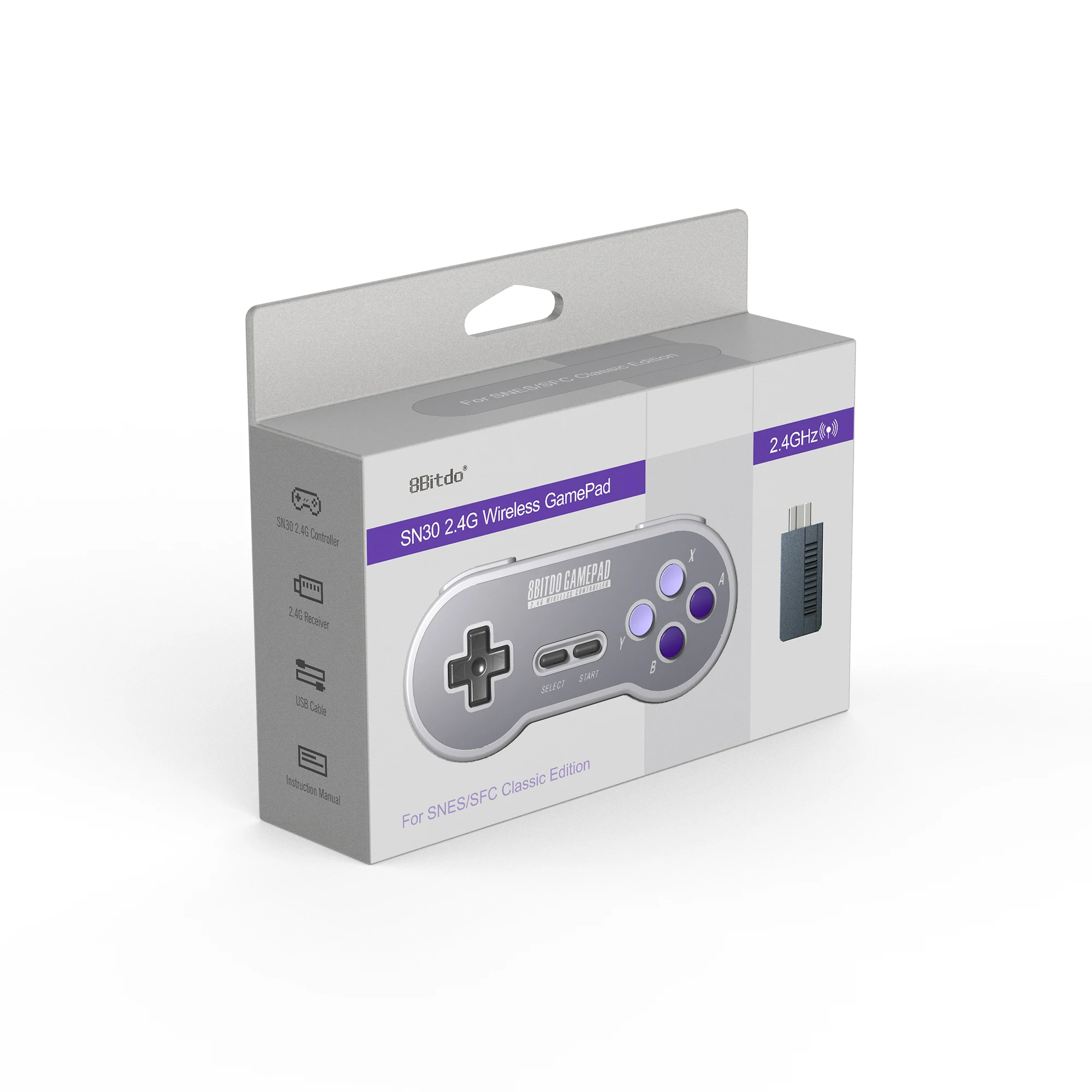 8bitdo SN30 2 4G и SF30 контроллер Беспроводной игрового контроллера геймпад для SNES SFCfor