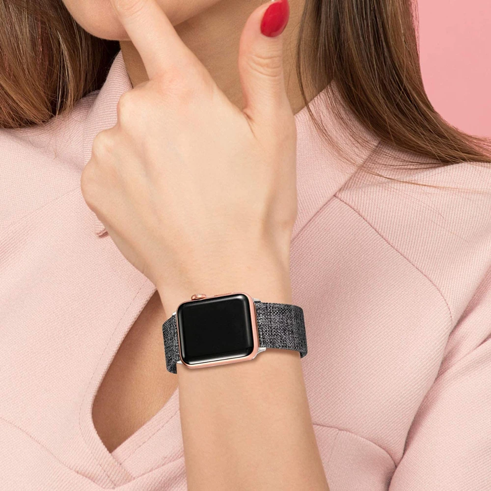 Ремешок тканевый для Apple Watch 5 Band спортивный браслет iWatch Series 4 3 40 мм 38 44 42 мм|Ремешки