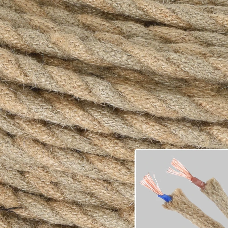 

Vintage Rope Retro Style Pendant Electrical Cable Light Hanging Lamp Fitting Use