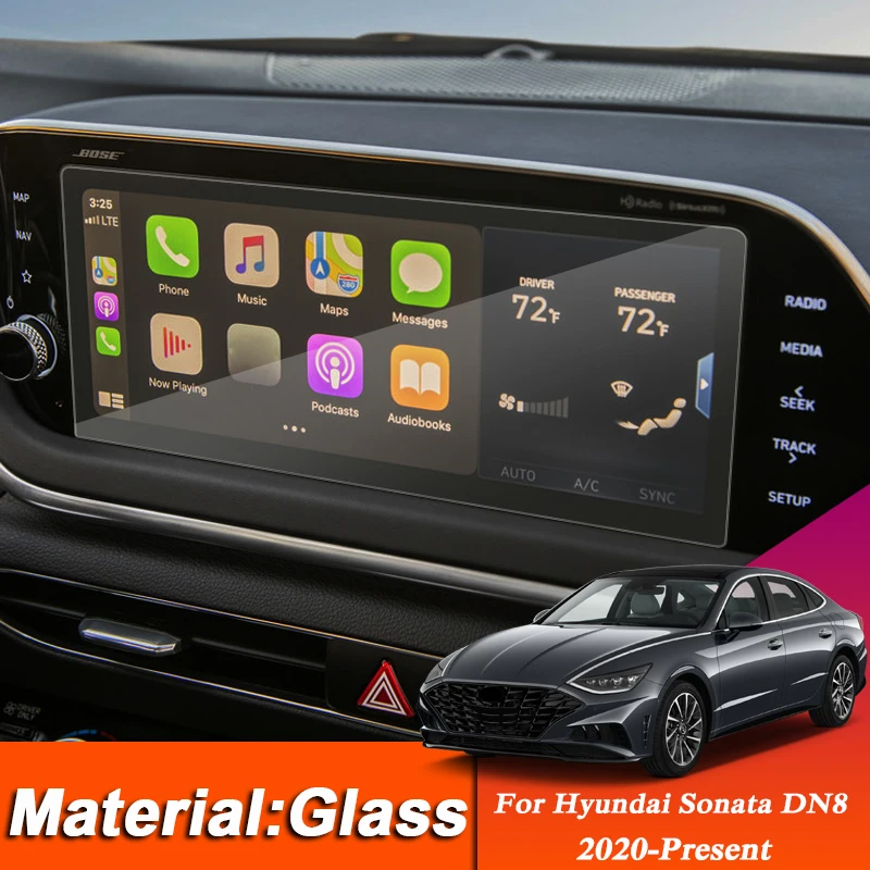 

Car Styling GPS Navigation Screen Glass Protective Film Sticker For Hyundai Sonata DN8 2020-Present Internal Auto Accessories