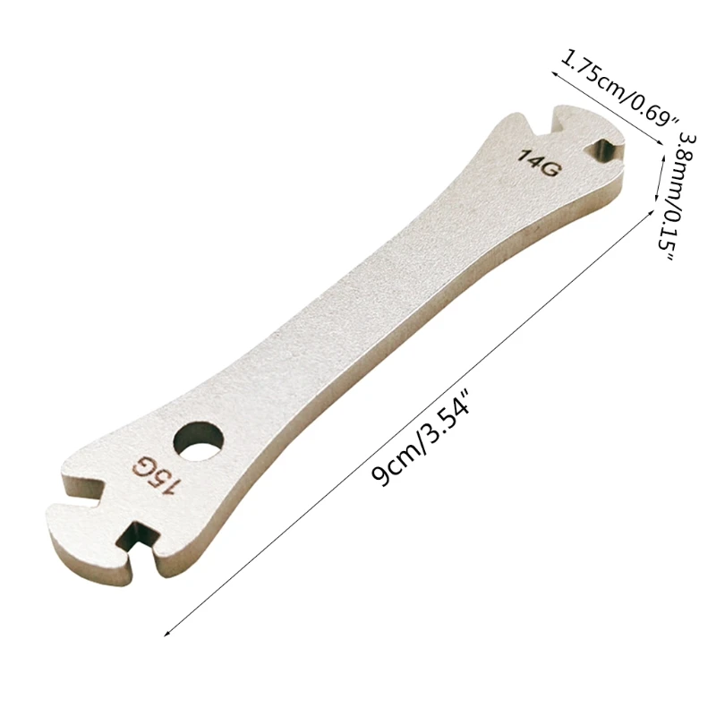 

Protable Bicycle Spoke Wrench Stainless Steel Spanner Bike Cycling Repair Tool
